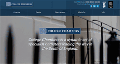 Desktop Screenshot of college-chambers.co.uk