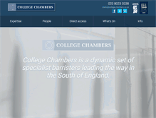 Tablet Screenshot of college-chambers.co.uk